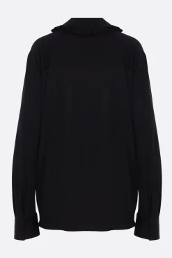 Women JIL SANDER fluid viscose shirt with ruffles