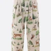 BLESS Forest Animals print canvas trousers