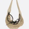 Women LEMAIRE Fortune Croissant Filt shoulder bag in mesh