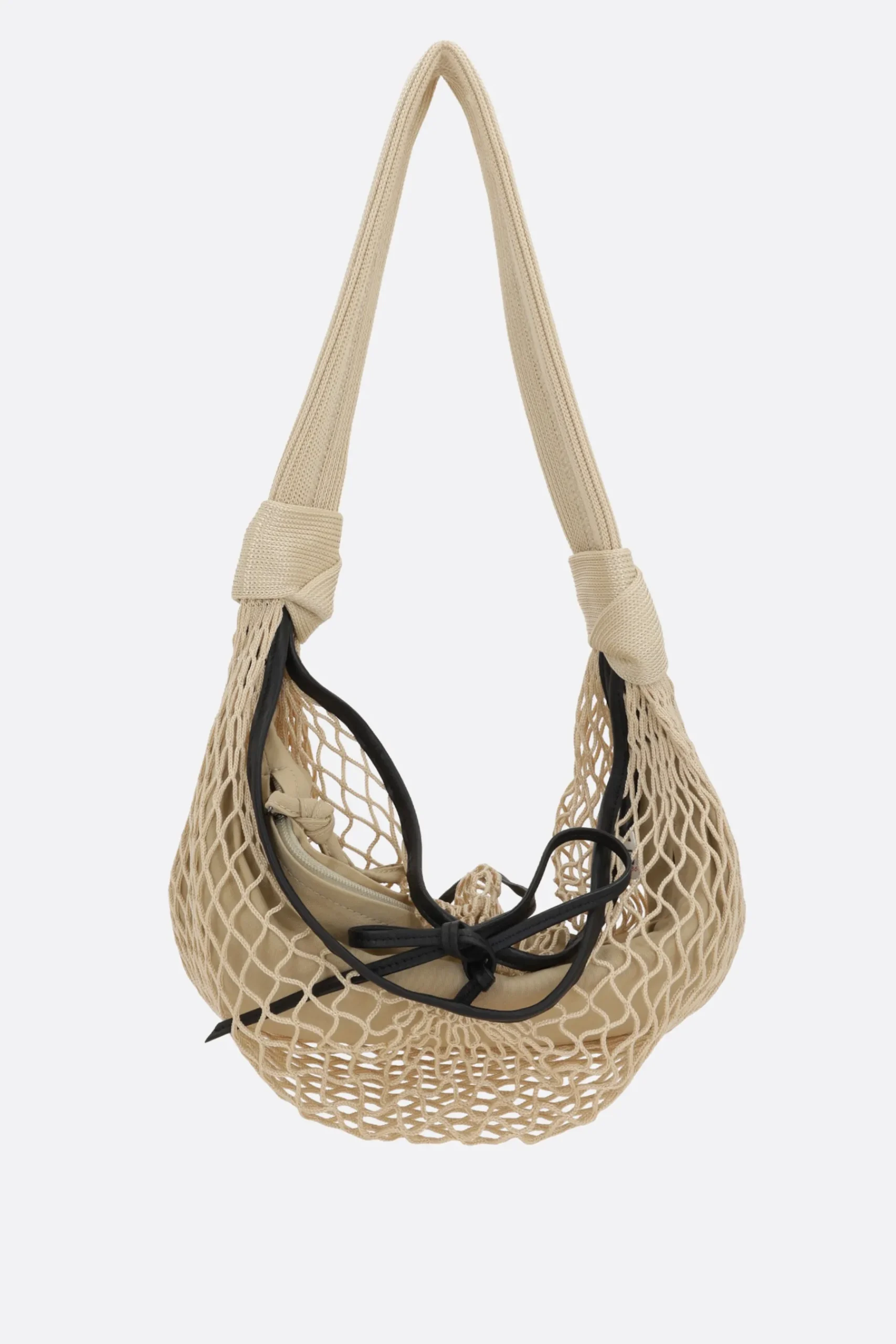Women LEMAIRE Fortune Croissant Filt shoulder bag in mesh