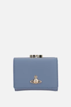 Women VIVIENNE WESTWOOD Frame small wallet in saffiano faux leather