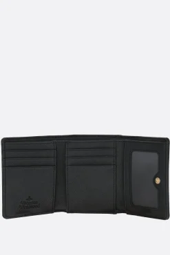 Women VIVIENNE WESTWOOD Frame small wallet in saffiano faux leather