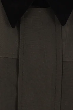 Women SACAI full-zip jacket in grosgrain and twill