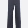 MAISON KITSUNÉ gabardine belted trousers