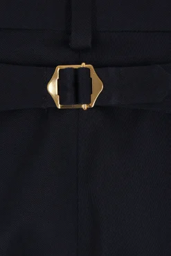 J.PRESS gabardine chino trousers with turn ups