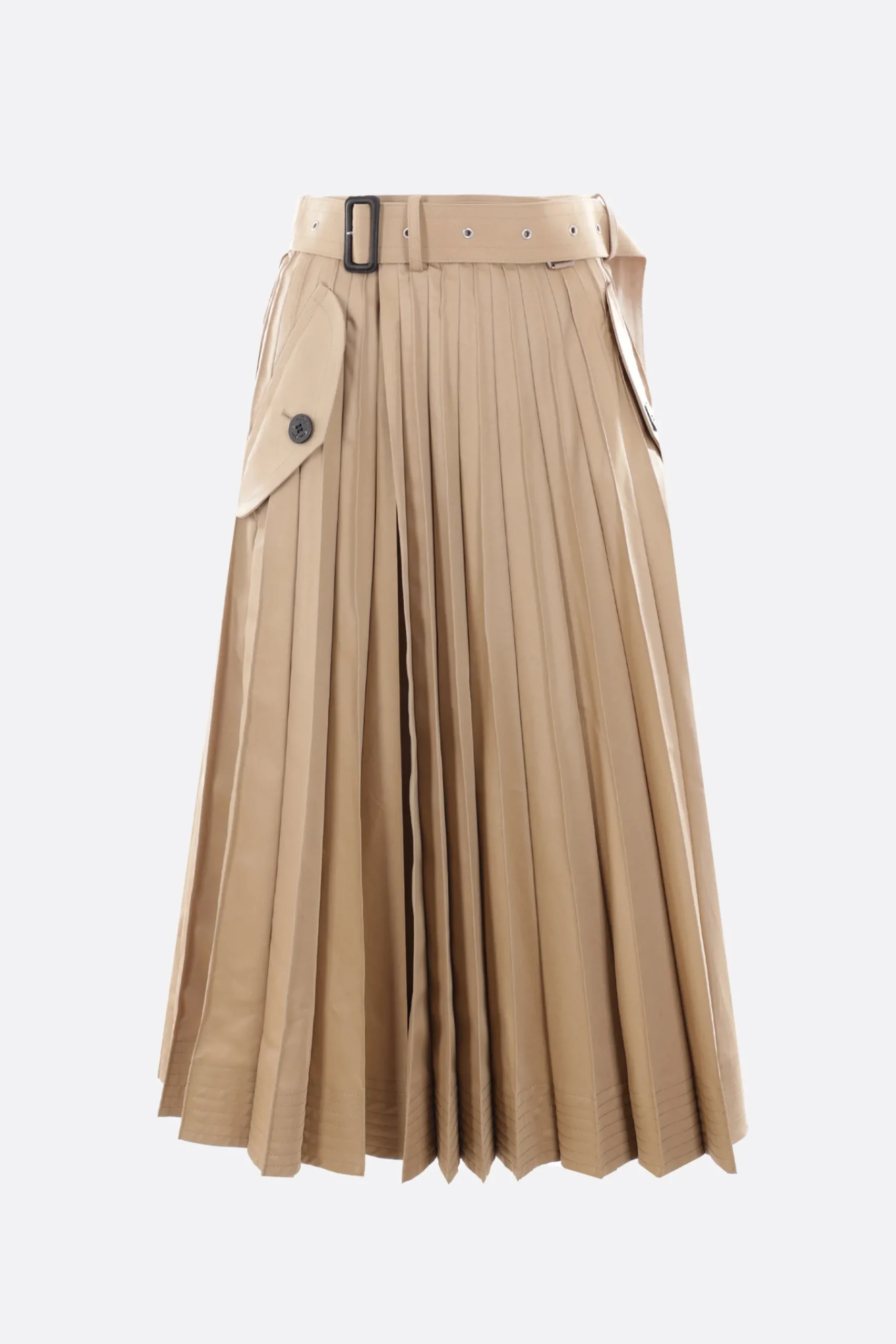 Women SACAI gabardine pleated skirt