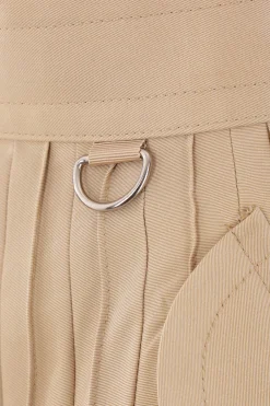 Women SACAI gabardine pleated skirt