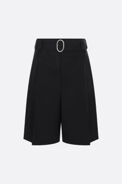 JIL SANDER gabardine shorts with belt