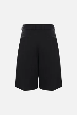 JIL SANDER gabardine shorts with belt