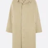 MAISON MARGIELA gabardine trench coat with shirt-style insert