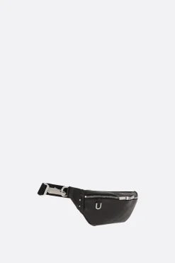 RICK OWENS Geo belt bag in grainy leather