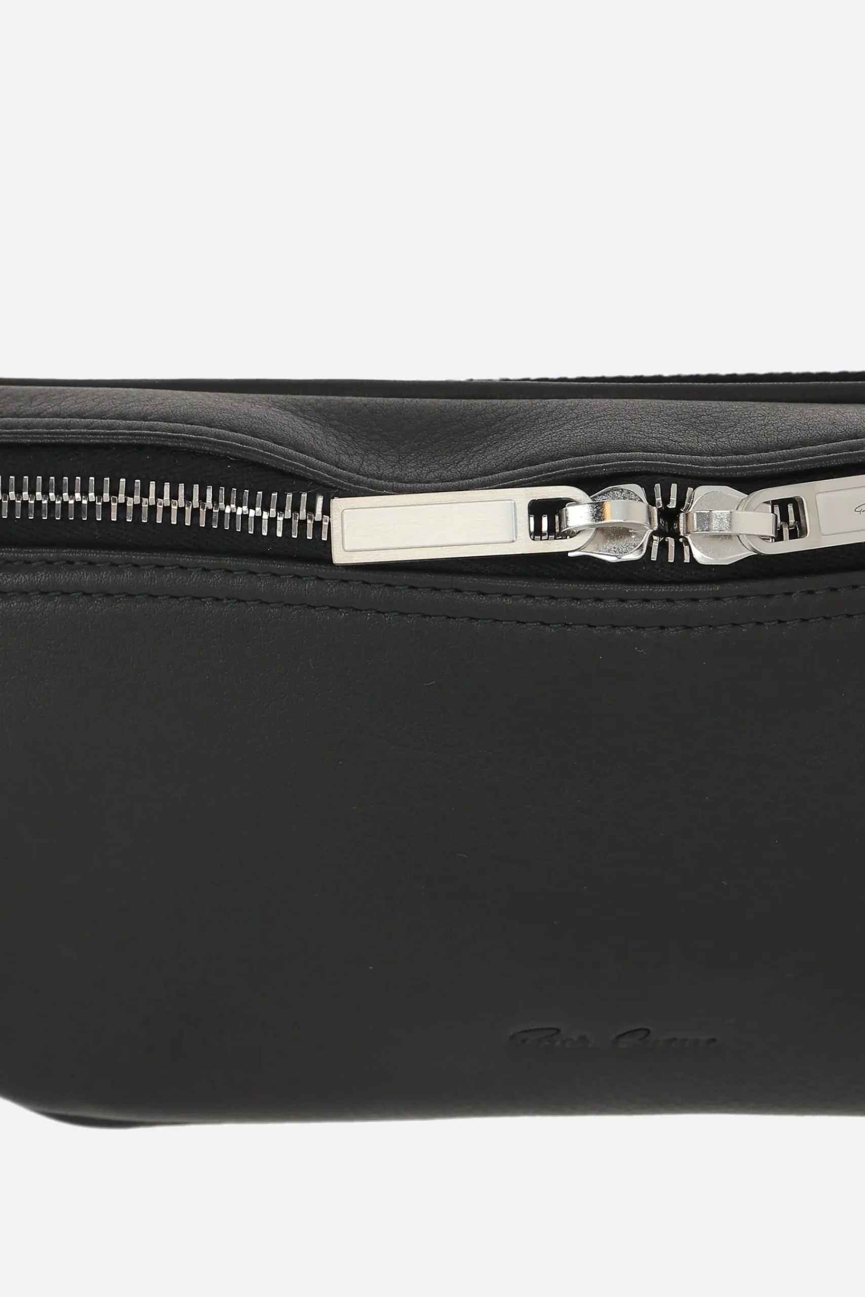 RICK OWENS Geo belt bag in grainy leather
