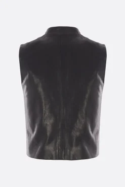 Women ANN DEMEULEMEESTER Gia single-breasted vest in nappa