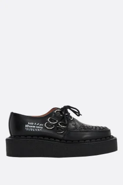 Women GEORGE COX X 10 CORSO COMO Gibson shiny leather creepers