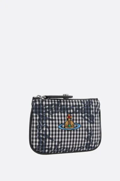 Women VIVIENNE WESTWOOD Gingham fabric coin purse