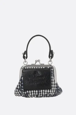 Women VIVIENNE WESTWOOD Gingham fabric mini granny with chain
