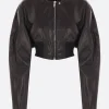 Women RICK OWENS Girdered nappa bomber jacket
