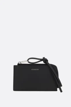 JIL SANDER Giro key pouch in smooth leather