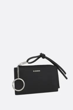 JIL SANDER Giro key pouch in smooth leather