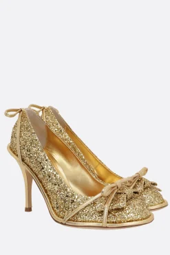 Women ALL IN glitter leather pumps