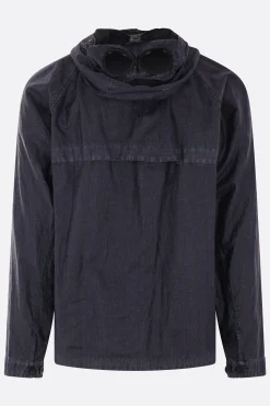 C.P. COMPANY Goggle windbreaker in waxed linen