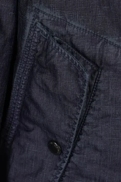 C.P. COMPANY Goggle windbreaker in waxed linen