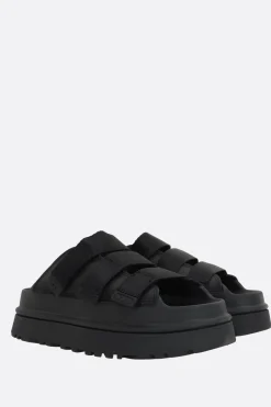 Women UGG GoldenGlow flatform sandals in synthetic leather
