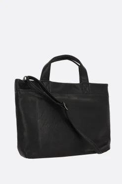 Women DISCORD YOHJI YAMAMOTO grainy leather mini tote bag
