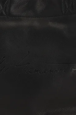 Women DISCORD YOHJI YAMAMOTO grainy leather mini tote bag