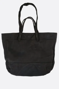 YOHJI YAMAMOTO grainy leather tote bag
