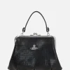 Women VIVIENNE WESTWOOD Granny Frame Purse handbag in leather
