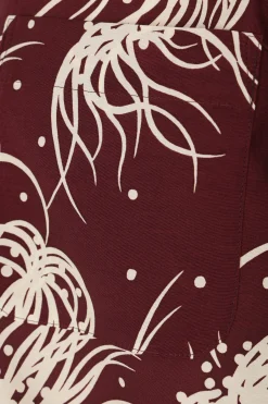 SACAI graphic print cotton blend polo shirt