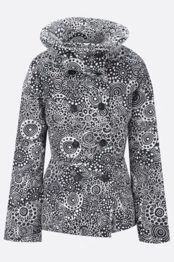 Women 10 CORSO COMO graphic print nylon double-breasted down jacket