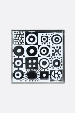 10 CORSO COMO graphic print plexiglass vide poche plate
