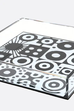 10 CORSO COMO graphic print plexiglass vide poche plate