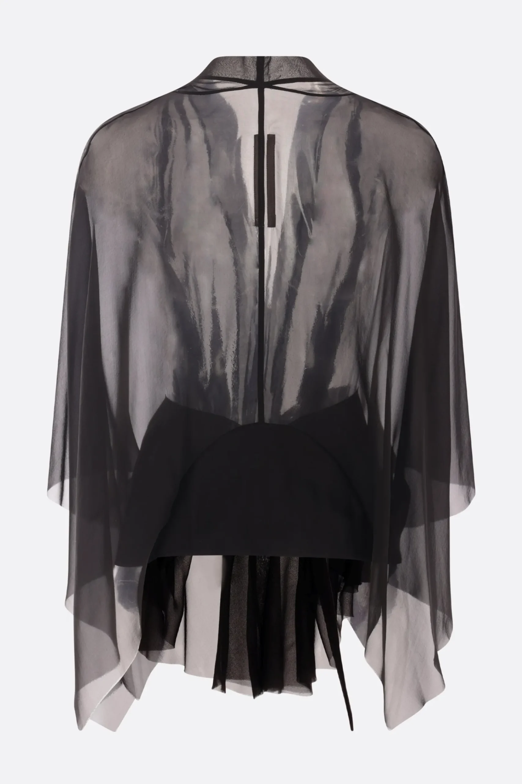 Women RICK OWENS Half Moon cape in chiffon