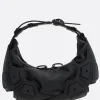 Women INNERRAUM Half Moon small shoulder bag in faux leather and rubber