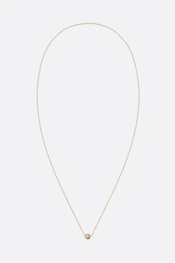 Women SHIHARA Half Pearl 90° chain necklace