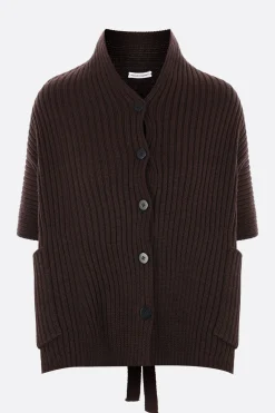 Women NICCOLÒ PASQUALETTI Halterneck ribbed wool cape