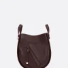 Women LOEWE Hammock slice bag in shiny leather