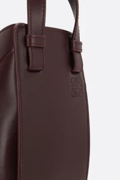 Women LOEWE Hammock slice bag in shiny leather