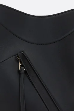 Women LOEWE Hammock slice bag in shiny leather