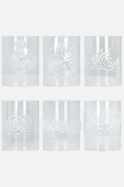 10 CORSO COMO hand-decorated six glasses set