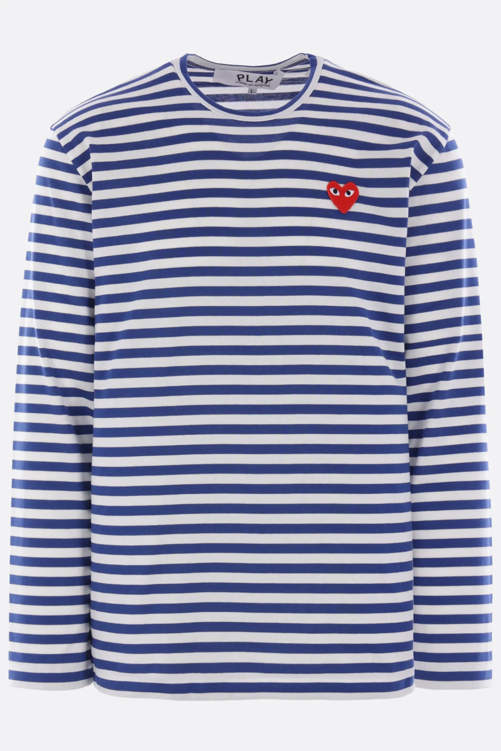 COMME DES GARÇONS PLAY Heart patch cotton long-sleeve t-shirt