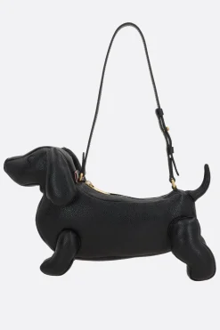 Women THOM BROWNE Hector Baguette bag in Pebble Grain leather