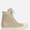 Women RICK OWENS high-top sneakers in laminated nappa