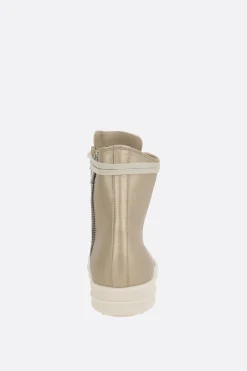 Women RICK OWENS high-top sneakers in laminated nappa