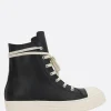 RICK OWENS high-top sneakers in smooth leather