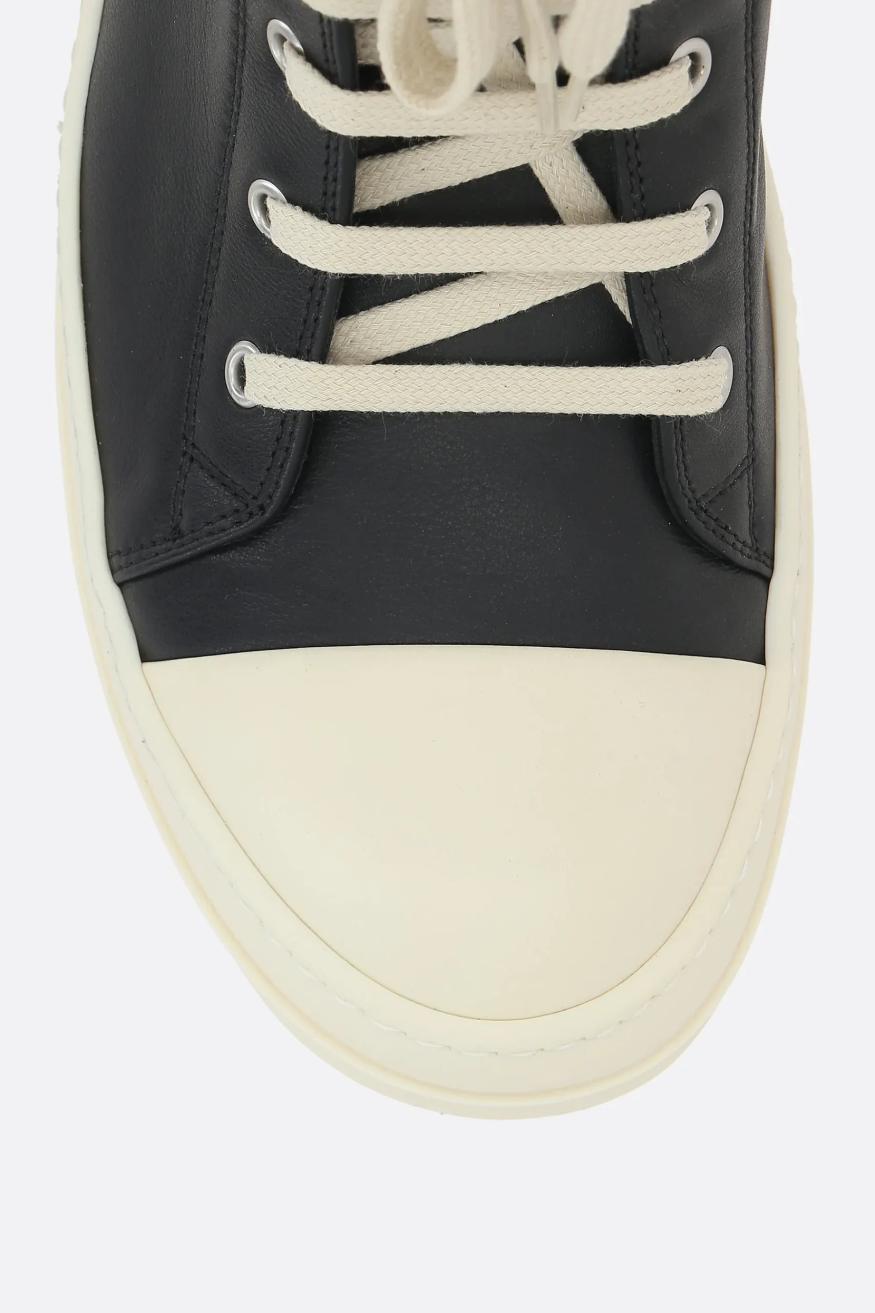 RICK OWENS high-top sneakers in smooth leather