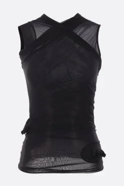 Women RICK OWENS Hollywood Banana sleeveless top in stretch jersey